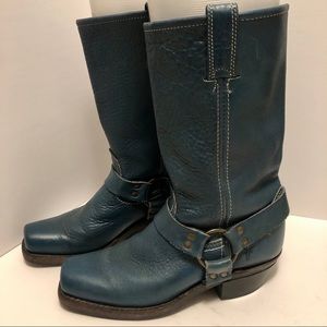 Frye Teal Turquoise Harness Boot Rare